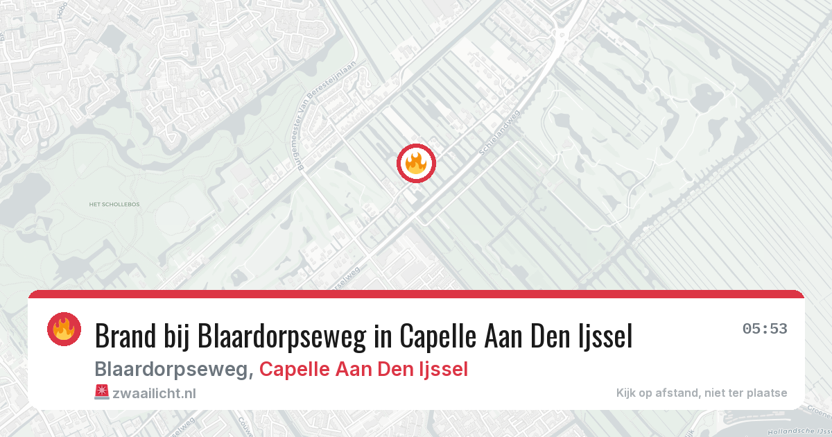 Brand bij Blaardorpseweg in Capelle Aan Den Ijssel — 27 mei 2026
