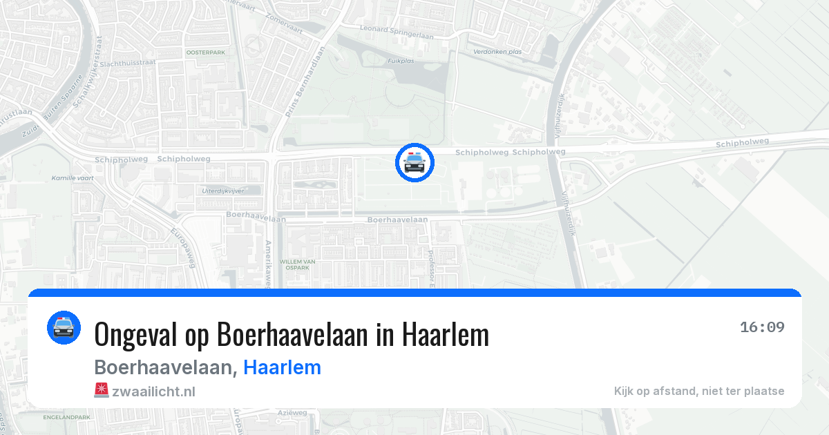Ongeval op Boerhaavelaan in Haarlem — 1 apr 2026