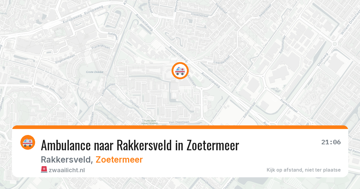 Ambulance naar Rakkersveld in Zoetermeer — 3 jun 2026