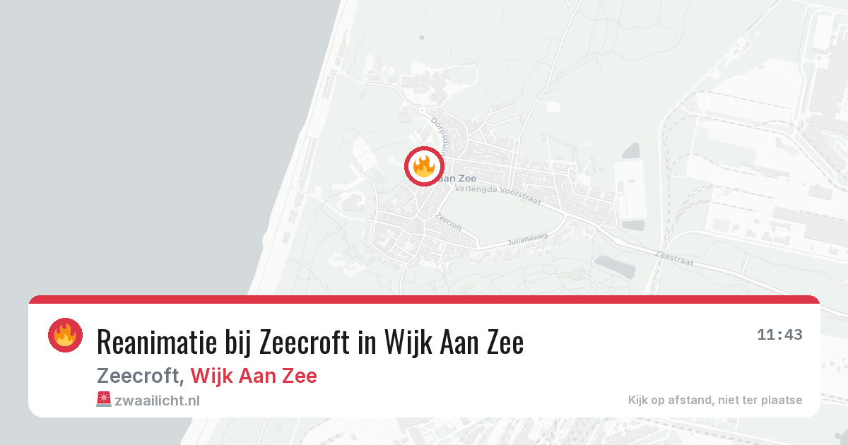 Reanimatie bij Zeecroft in Wijk Aan Zee — 3 apr 2026