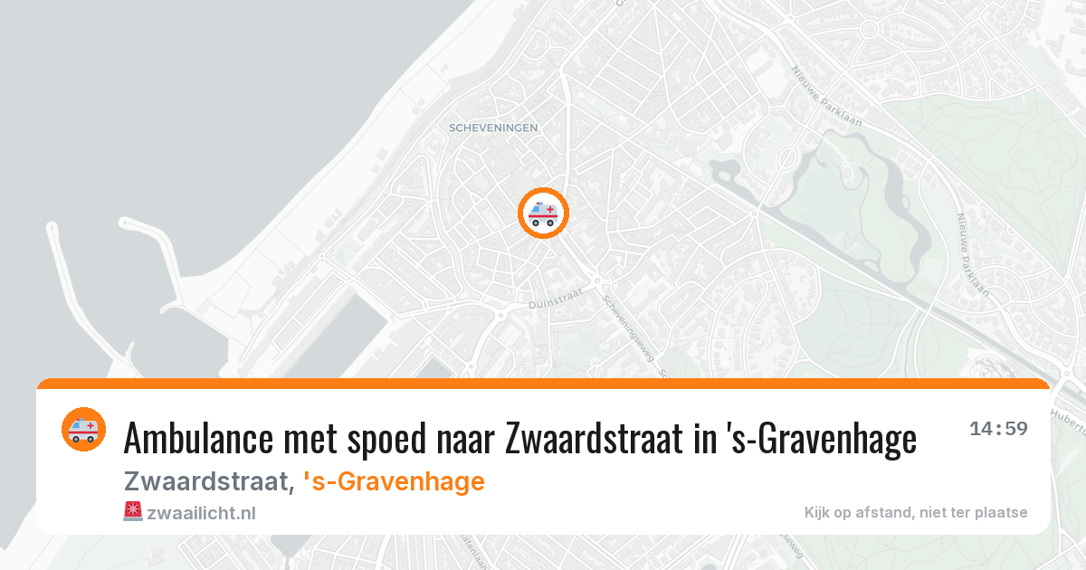 Ambulance met spoed naar Zwaardstraat in 's-Gravenhage — 30 jun 2026