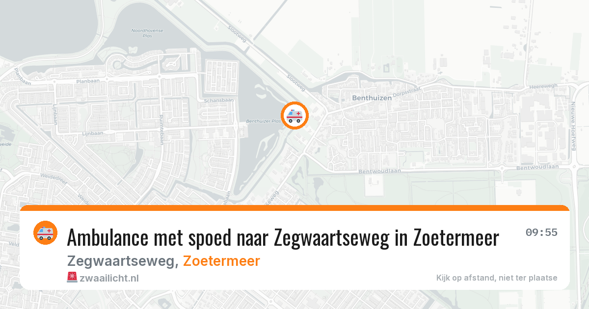 Ambulance met spoed naar Zegwaartseweg in Zoetermeer — 23 jun 2026