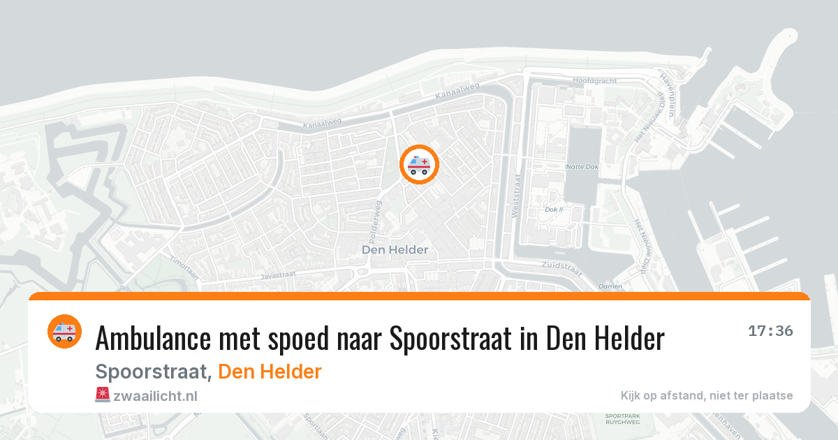Ambulance met spoed naar Spoorstraat in Den Helder — 21 jan 2026