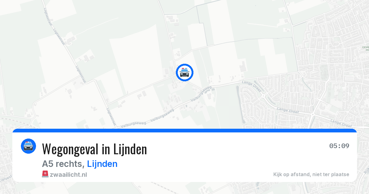 Wegongeval in Lijnden — 17 apr 2026