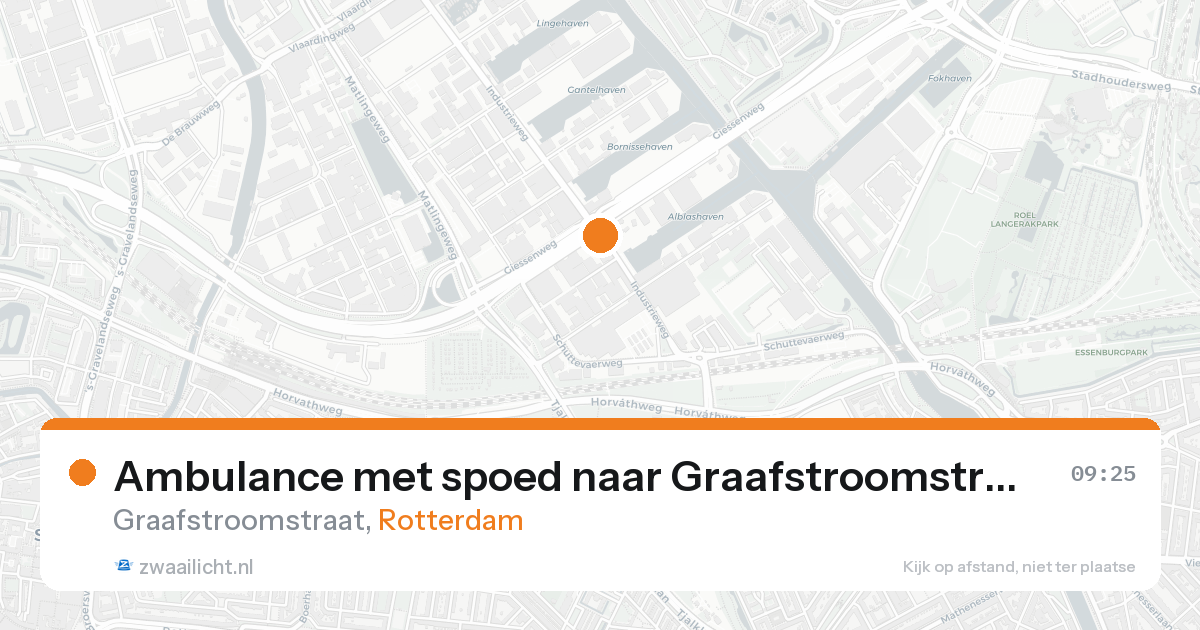Ambulance met spoed naar Graafstroomstraat in Rotterdam — 4 jun 2026