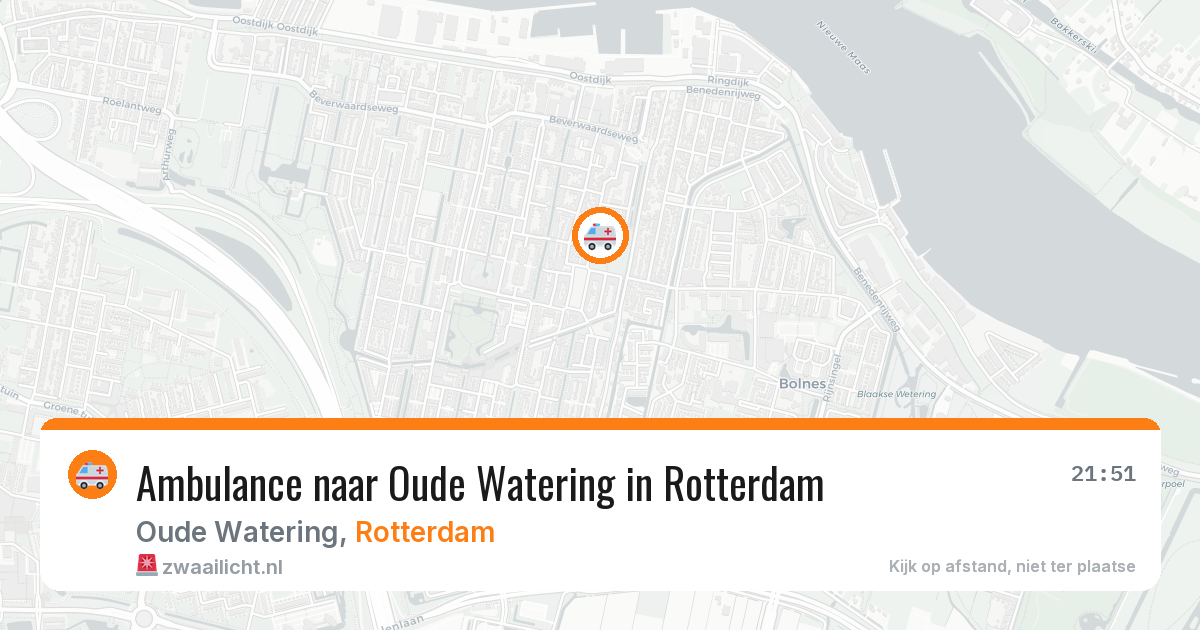 Ambulance naar Oude Watering in Rotterdam — 13 jun 2026