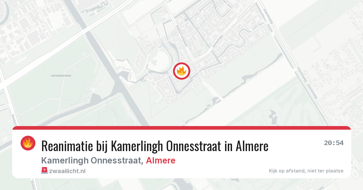 Reanimatie bij Kamerlingh Onnesstraat in Almere — 2 apr 2026
