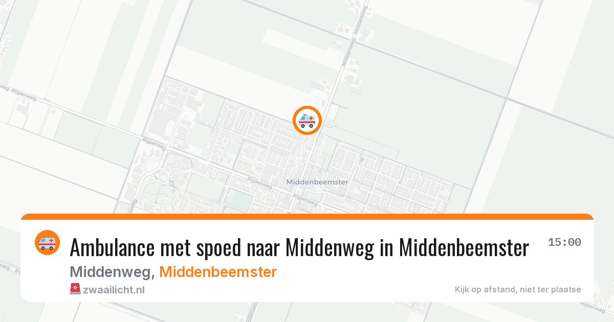 Ambulance met spoed naar Middenweg in Middenbeemster — 24 jul 2026