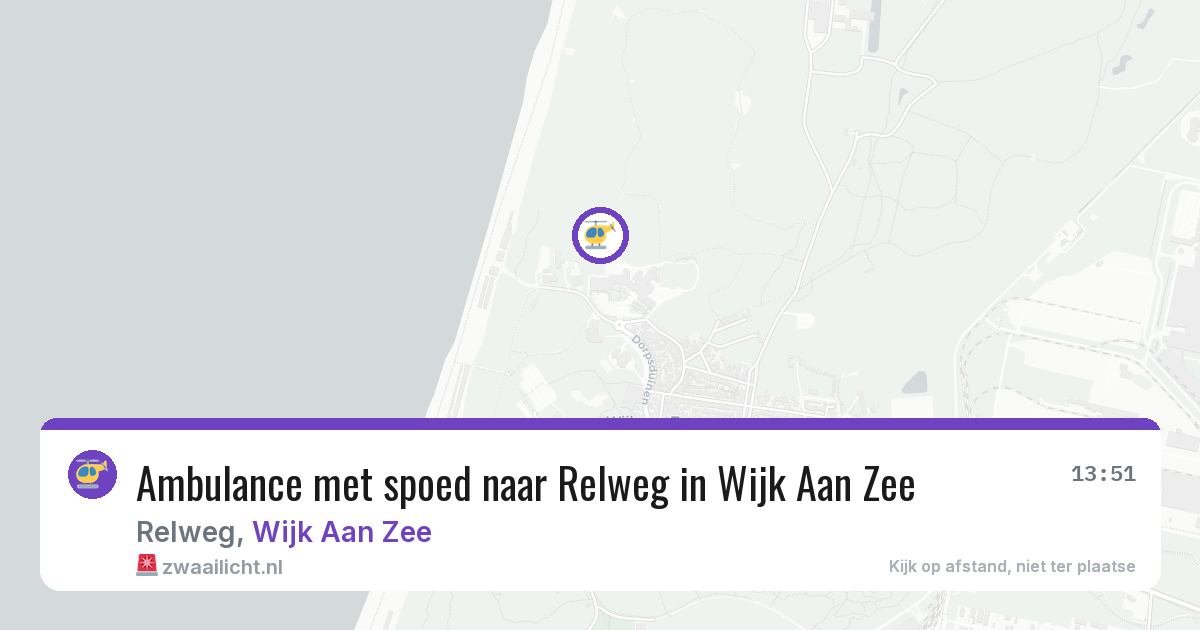 Ambulance met spoed naar Relweg in Wijk Aan Zee — 26 feb 2026