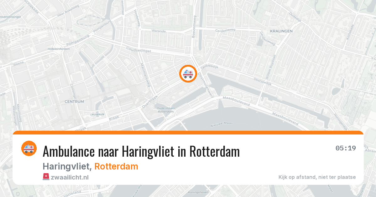 Ambulance naar Haringvliet in Rotterdam — 4 jul 2026