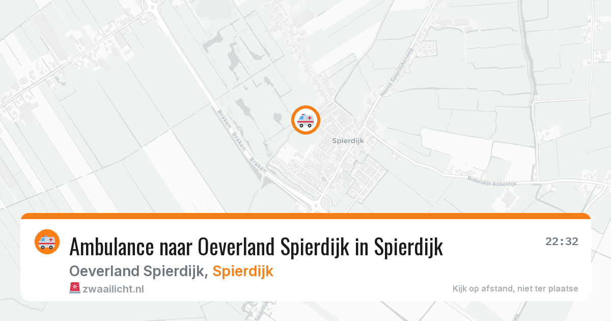 Ambulance naar Oeverland Spierdijk in Spierdijk — 30 mrt 2026