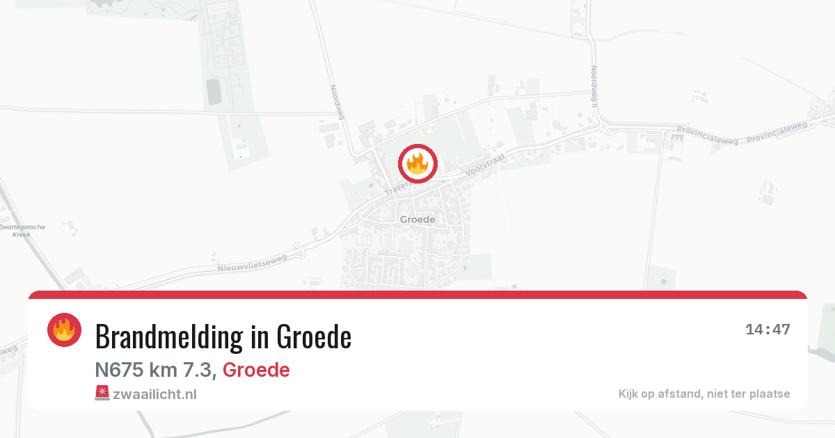 Brandmelding in Groede — 4 mrt 2026