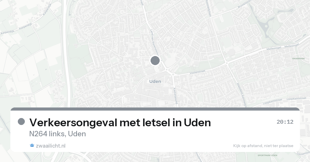 Verkeersongeval met letsel in Uden — 31 jan 2026