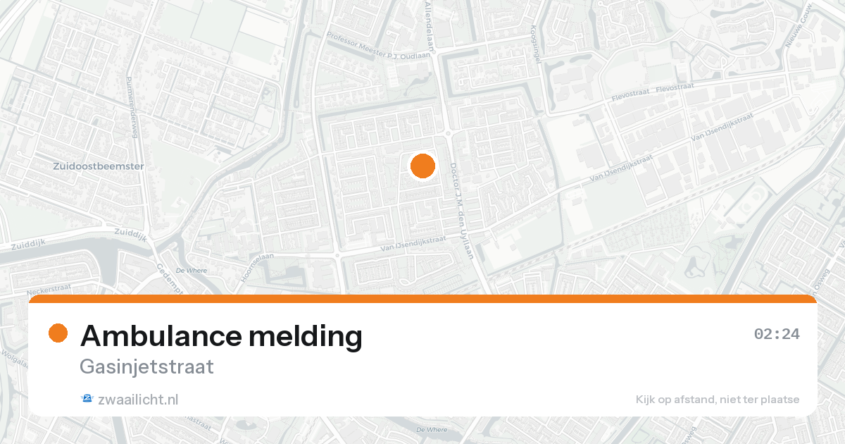 Ambulance melding — 31 jan 2026