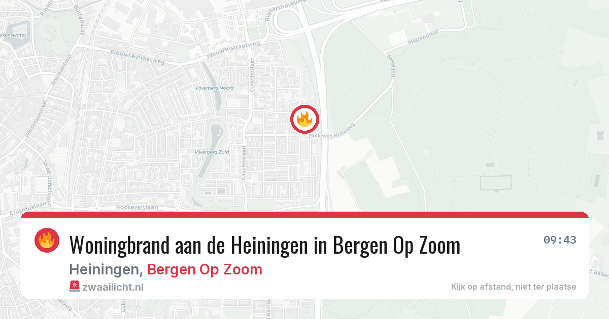 Woningbrand aan de Heiningen in Bergen Op Zoom — 2 mrt 2026