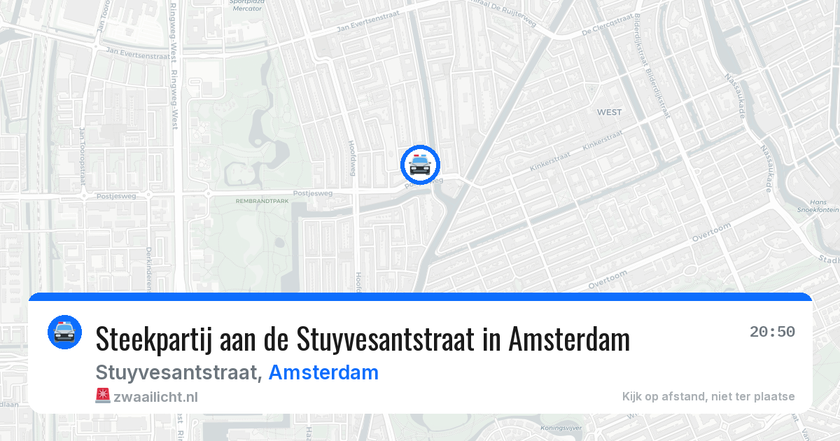Steekpartij aan de Stuyvesantstraat in Amsterdam — 16 mei 2026