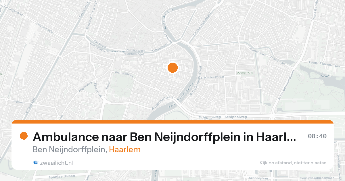 Ambulance naar Ben Neijndorffplein in Haarlem — 18 mei 2026