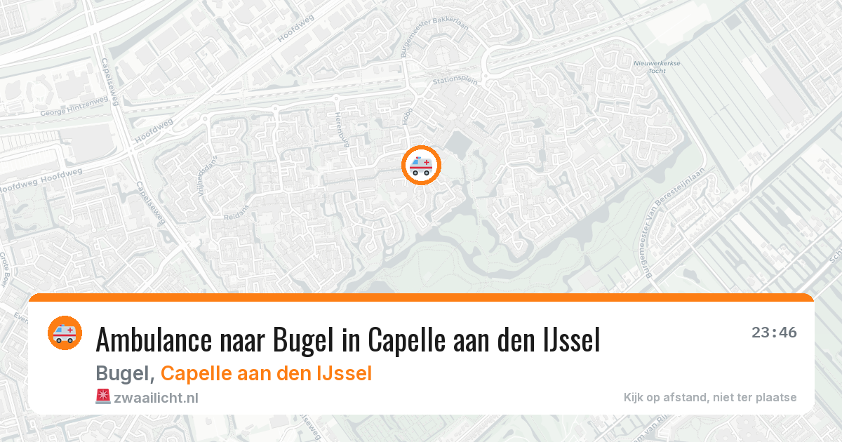 Ambulance naar Bugel in Capelle aan den IJssel — 25 jun 2026