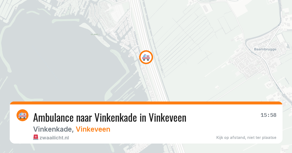 Ambulance naar Vinkenkade in Vinkeveen — 20 jun 2026