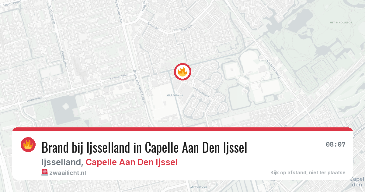 Brand bij Ijsselland in Capelle Aan Den Ijssel — 4 aug 2026