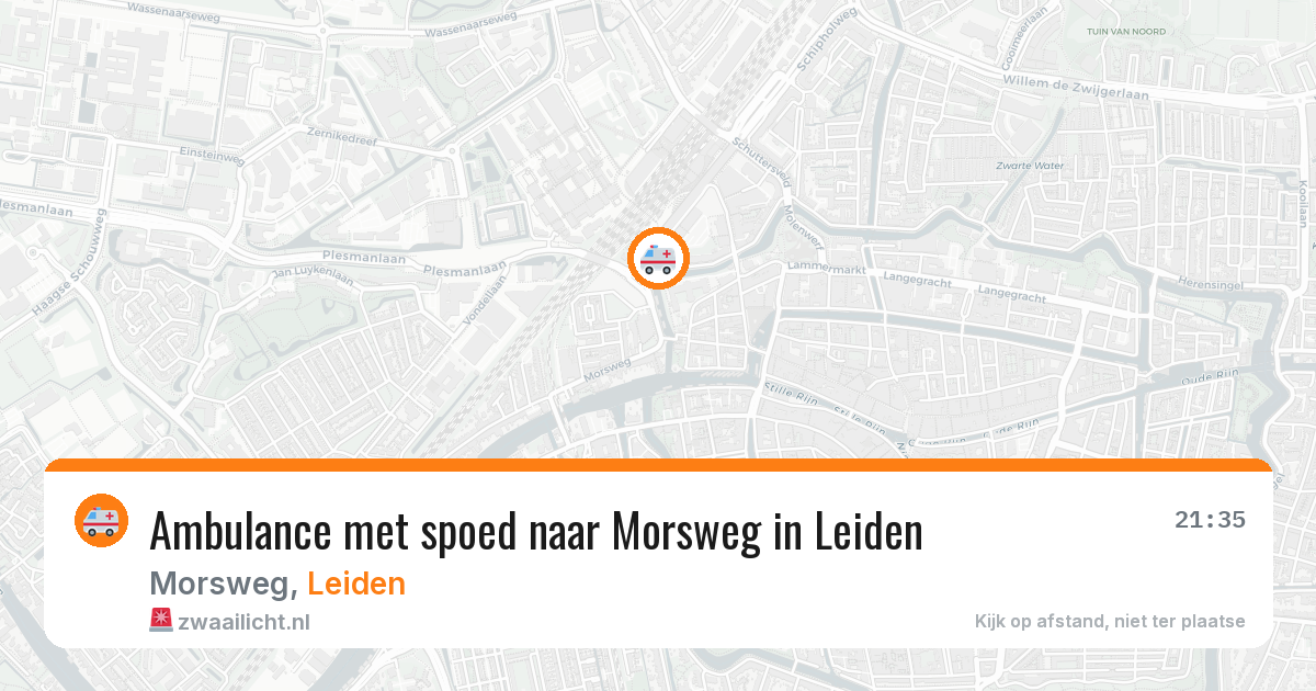 Ambulance met spoed naar Morsweg in Leiden — 12 feb 2026