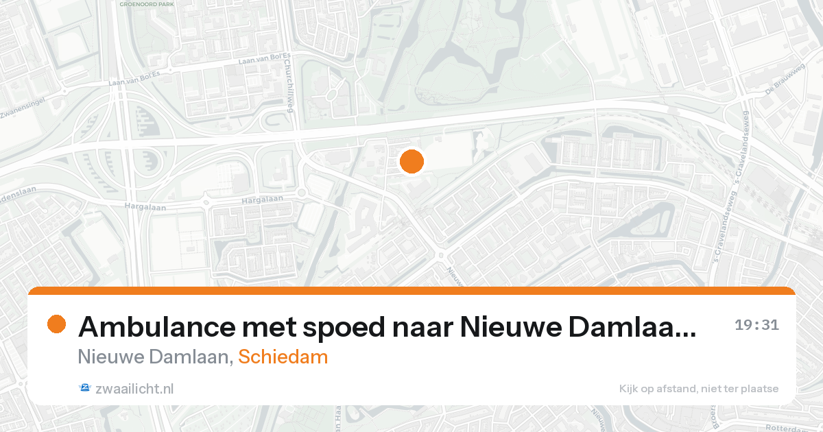 Ambulance met spoed naar Nieuwe Damlaan in Schiedam — 30 jan 2026