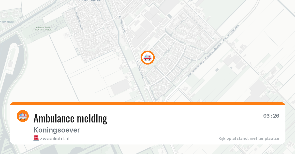 Ambulance melding — 9 apr 2026