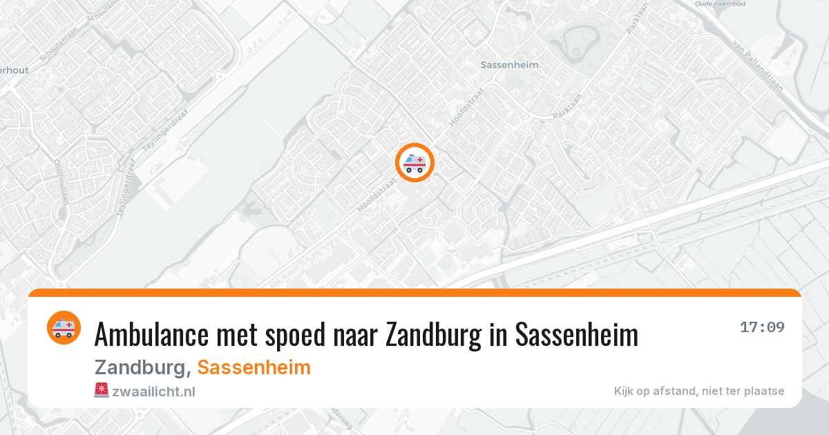Ambulance met spoed naar Zandburg in Sassenheim — 5 mei 2026