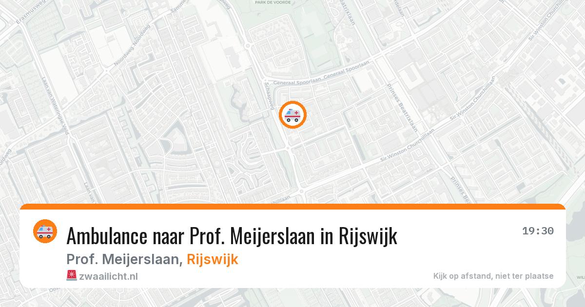 Ambulance naar Prof. Meijerslaan in Rijswijk — 11 mei 2026
