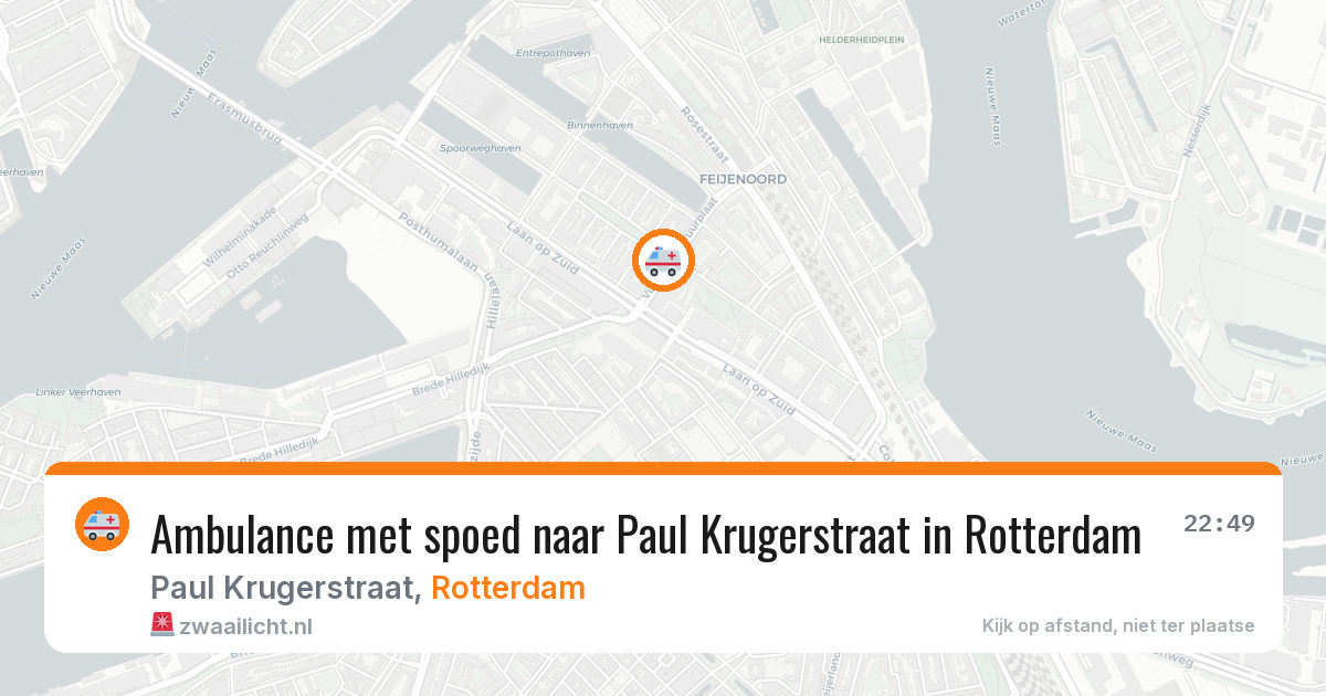 Ambulance met spoed naar Paul Krugerstraat in Rotterdam — 27 mrt 2026