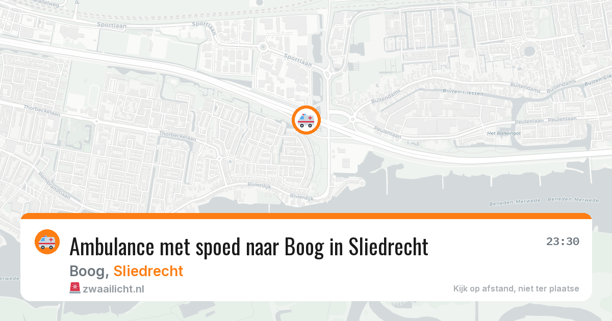 Ambulance met spoed naar Boog in Sliedrecht — 11 feb 2026