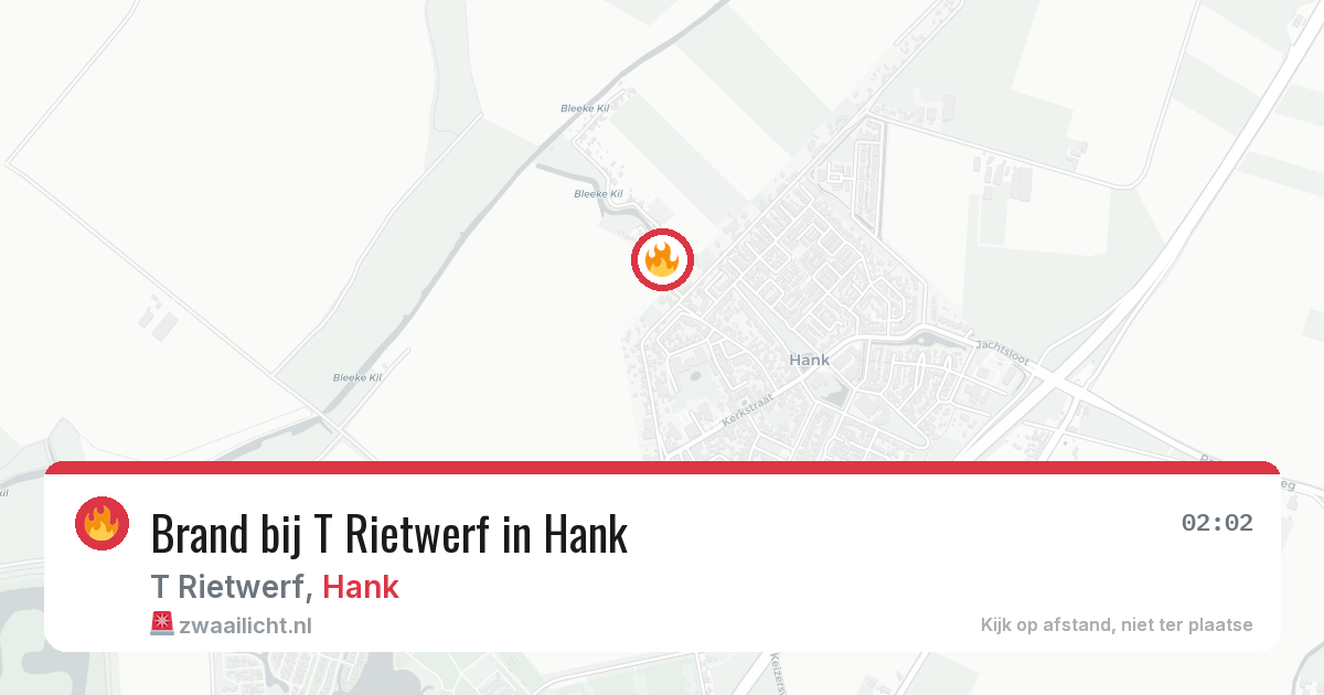 Brand bij T Rietwerf in Hank — 20 mrt 2026