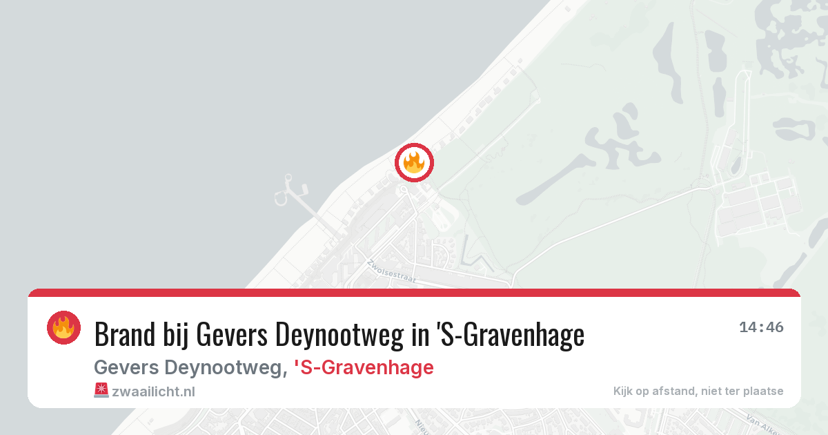 Brand bij Gevers Deynootweg in 'S-Gravenhage — 31 mei 2026