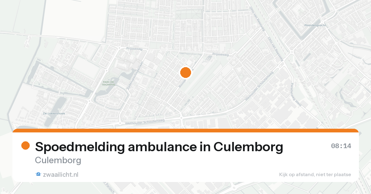 Spoedmelding ambulance in Culemborg — 15 aug 2026
