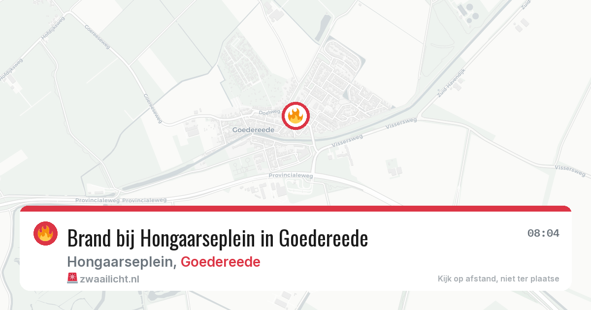 Brand bij Hongaarseplein in Goedereede — 10 jun 2026