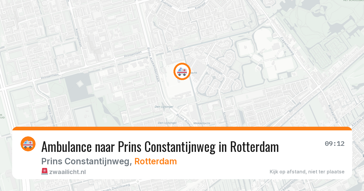 Ambulance naar Prins Constantijnweg in Rotterdam — 2 jun 2026