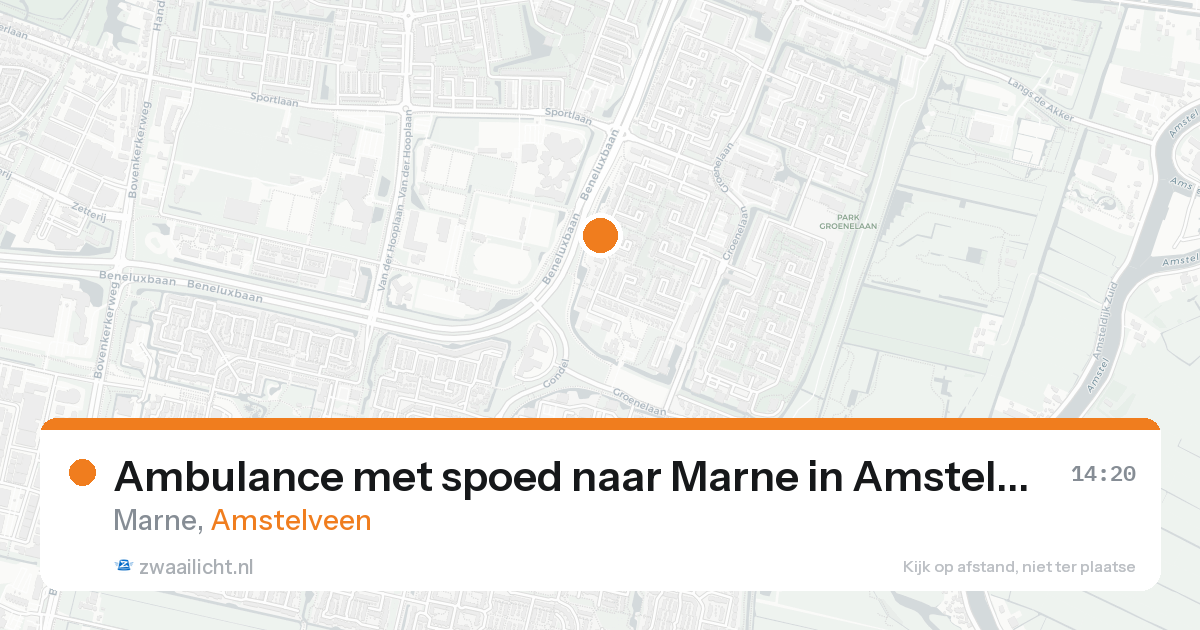 Ambulance met spoed naar Marne in Amstelveen — 4 jun 2026