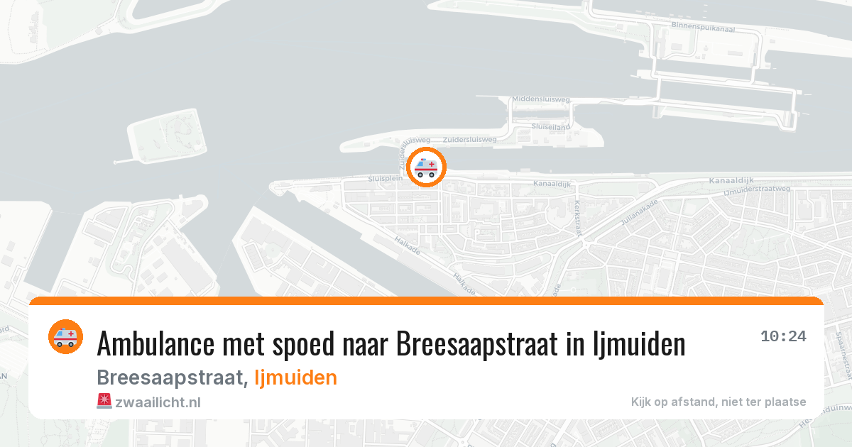 Ambulance met spoed naar Breesaapstraat in Ijmuiden — 23 mei 2026