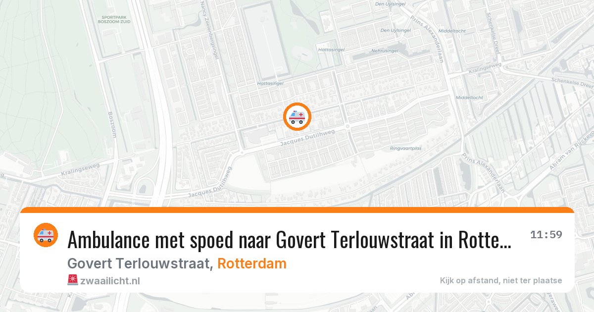 Ambulance met spoed naar Govert Terlouwstraat in Rotterdam — 1 jul 2026