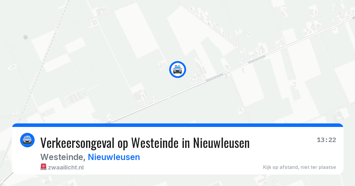 Verkeersongeval op Westeinde in Nieuwleusen — 28 apr 2026