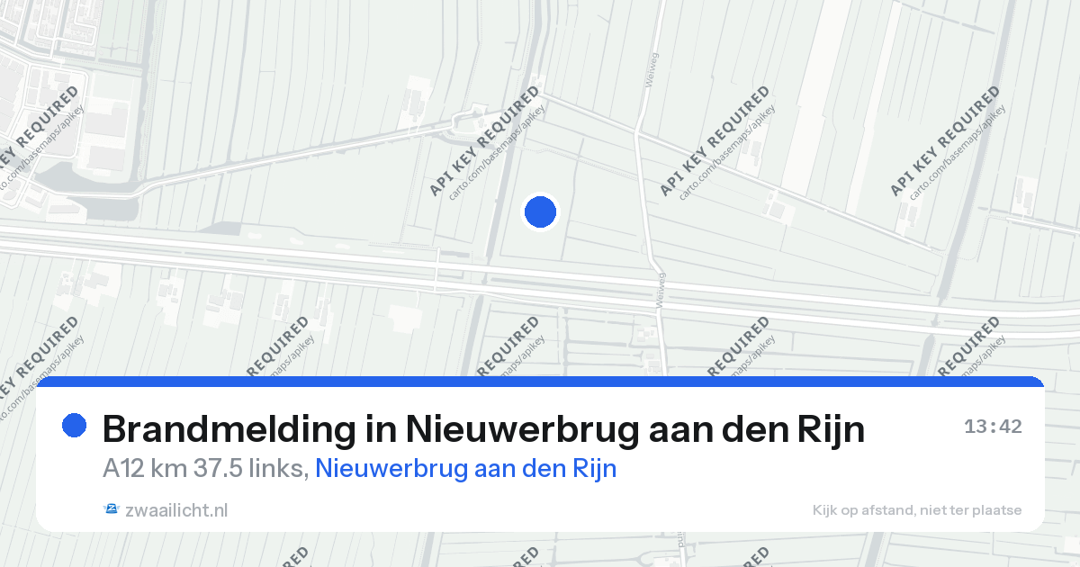Brandmelding in Nieuwerbrug aan den Rijn — 26 aug 2026