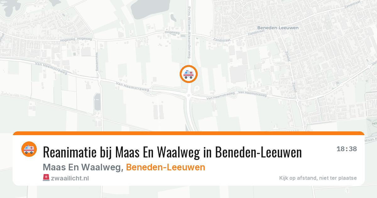 Reanimatie bij Maas En Waalweg in Beneden-Leeuwen — 30 apr 2026