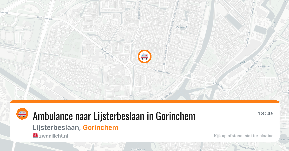 Ambulance naar Lijsterbeslaan in Gorinchem — 6 mei 2026