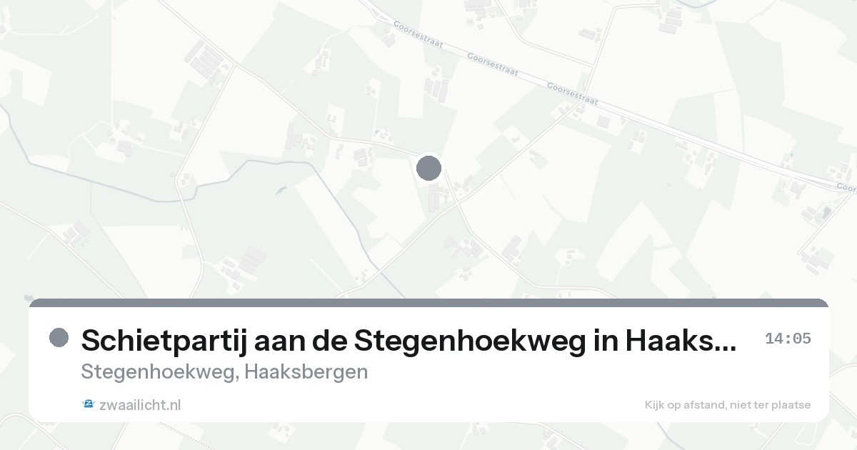 Schietpartij aan de Stegenhoekweg in Haaksbergen — 16 aug 2026