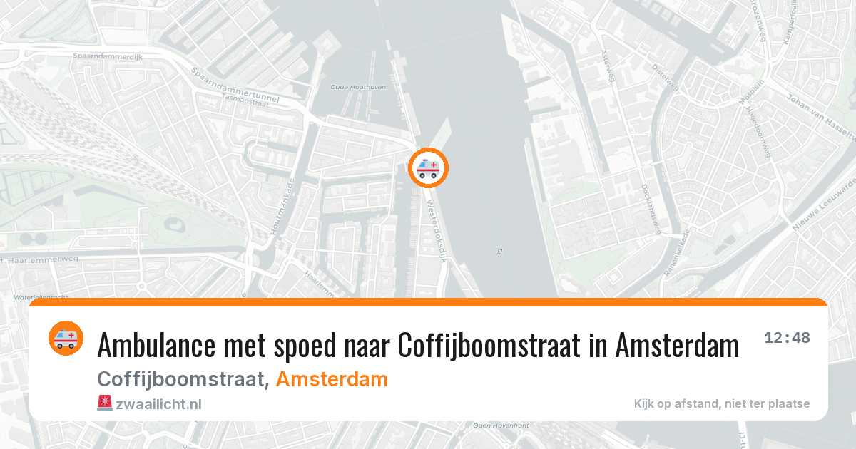 Ambulance met spoed naar Coffijboomstraat in Amsterdam — 20 mei 2026