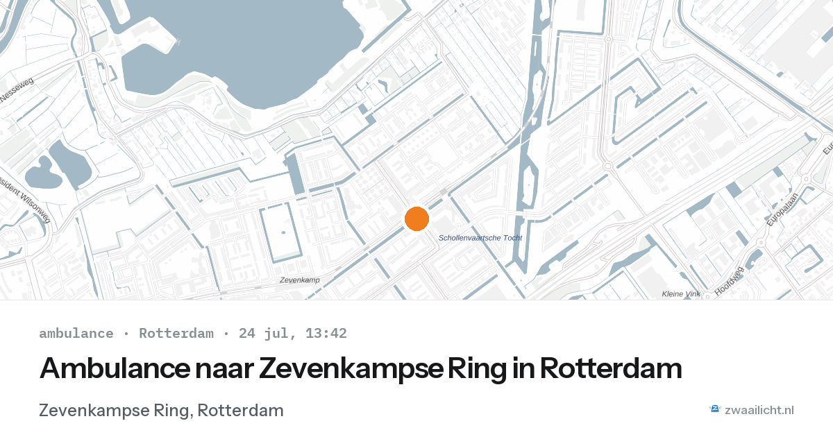 Ambulance naar Zevenkampse Ring in Rotterdam — 24 jul 2026