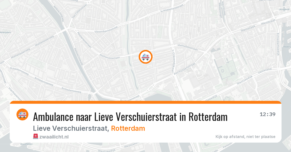 Ambulance naar Lieve Verschuierstraat in Rotterdam — 23 mei 2026