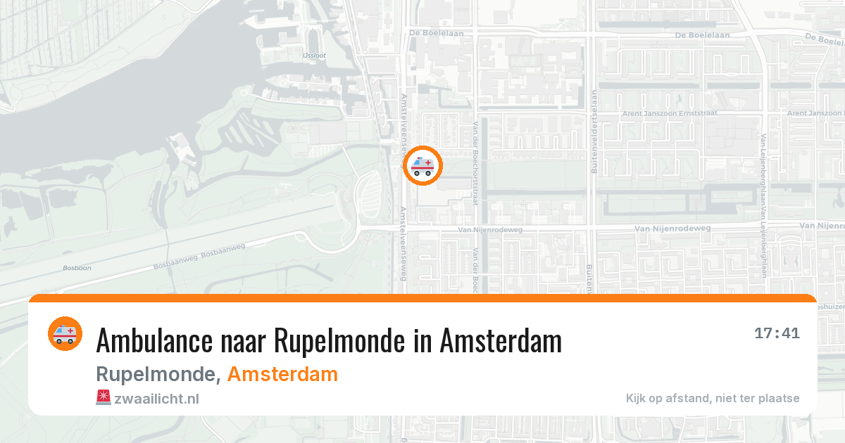 Ambulance naar Rupelmonde in Amsterdam — 28 jun 2026