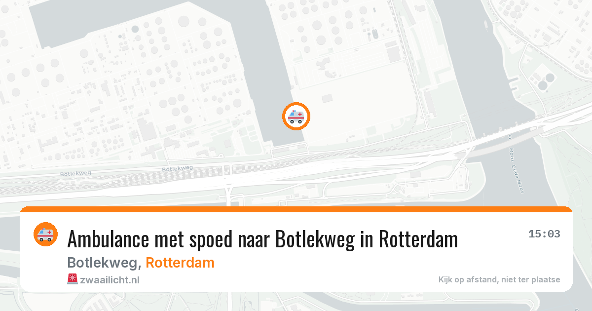 Ambulance met spoed naar Botlekweg in Rotterdam — 10 apr 2026