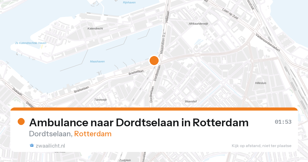 Ambulance naar Dordtselaan in Rotterdam — 1 feb 2026